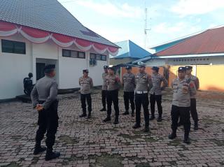 Dalam Rangka Ops Mantap Brata Lancang Kuning Tahun 2023 Polres Kuansing Laksanakan Pengamanan Kantor